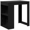 vidaXL Barbord 102 x 70 x 103,5 cm Konstruerat tr&auml; Svart Ek