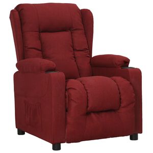 vidaXL Reclinerf&aring;t&ouml;lj vinr&ouml;d tyg