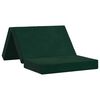 vidaXL F&auml;llbar Soffbed 80 x 67 x 45 cm M&ouml;rkgr&ouml;n