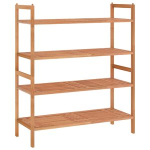 vidaXL Skohyllor 2 st 69x27x41 cm massivt valn&ouml;tstr&auml;