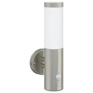 vidaXL Utomhus v&auml;gglampa Silver 15 x 7,5 x 33 cm