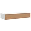 vidaXL V&auml;ggmonterad l&aring;da 2 st vit 60x23,5x10 cm MDF
