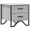 vidaXL S&auml;ngbord gr&aring; sonoma 40x41x40 cm konstruerat tr&auml;