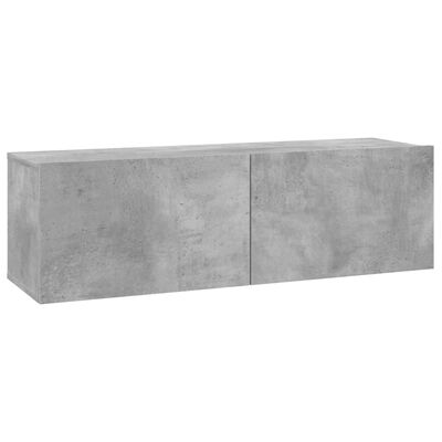 vidaXL TV-bänk betonggrå 100x30x30 cm konstruerat trä
