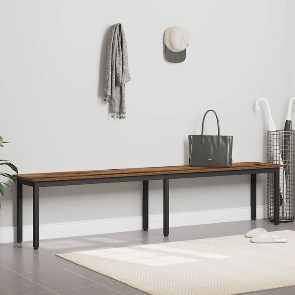 vidaXL b&auml;nk Gammalt tr&auml; 200 x 35 x 45 cm Konstruerat tr&auml;