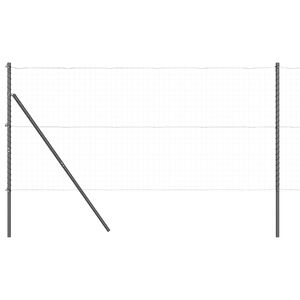 vidaXL St&auml;ngselstolpe 52 pcs Gr&aring; 3,2 x 3,2 x 210 cm