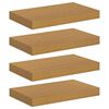 vidaXL V&auml;gg hylla 4 st Beige 40 x 23,5 x 3,8 cm Konstruerat tr&auml;