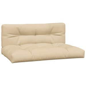vidaXL Palldynor 2 st beige tyg