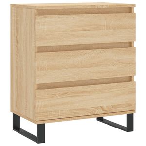 vidaXL Byr&aring; sonoma-ek 60x35x70 cm konstruerat tr&auml;