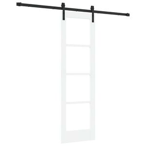 vidaXL Skjutd&ouml;rr ORKDAL Vit och svart 61 x 198,5 cm