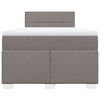 vidaXL Rams&auml;ng med madrass taupe 120x200 cm tyg