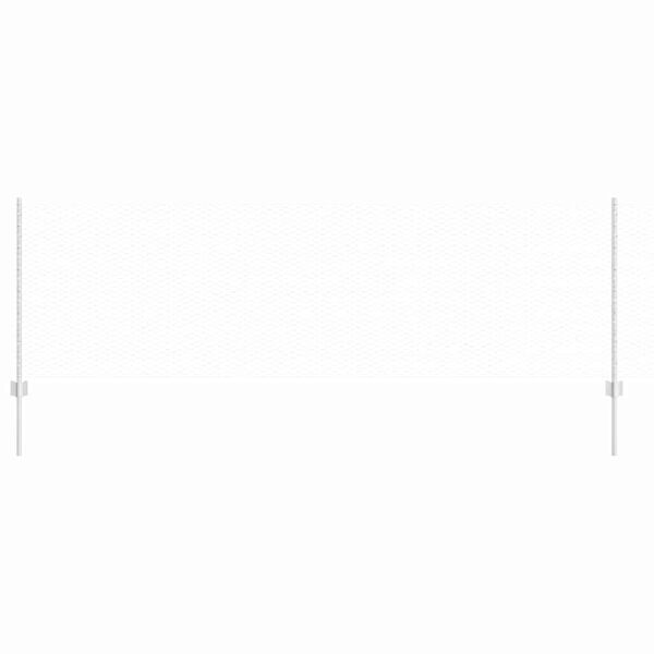 vidaXL St&auml;ngsel med stolpe Silver 0,8 x 100 m St&aring;l