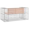 vidaXL Tr&auml;dg&aring;rdsb&auml;nk gabion-design 143x71x65,5 cm massivt douglastr&auml;