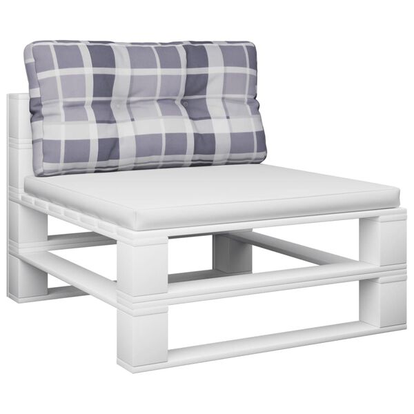 vidaXL Palldyna gr&aring;rutig 80x40x12 cm tyg