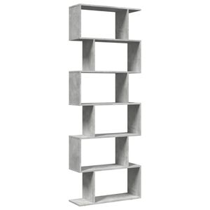 vidaXL Bokhylla/Rumsavdelare 6 hyllor 70x24x193 cm konstruerat tr&auml;