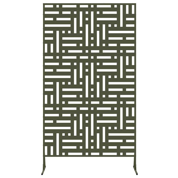 vidaXL Avsk&auml;rmningssk&auml;rm Olivgr&ouml;n St&aring;l