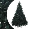 vidaXL Plast Hingad Julgran 240 cm PVC M&ouml;rkgr&ouml;n
