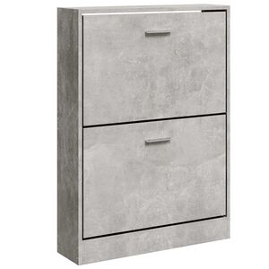 vidaXL Skosk&aring;p betonggr&aring; 59x17x81 cm konstruerat tr&auml;