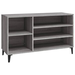 vidaXL Skosk&aring;p gr&aring; sonoma 102x36x60 cm konstruerat tr&auml;