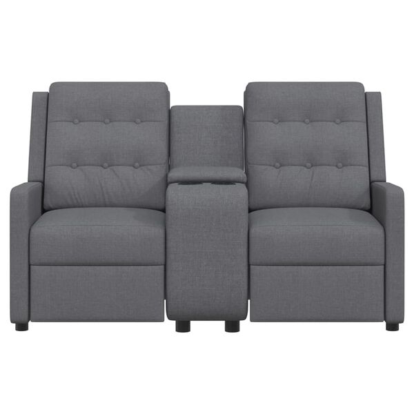 vidaXL Massagef&aring;t&ouml;lj med kopph&aring;llare 2-sits