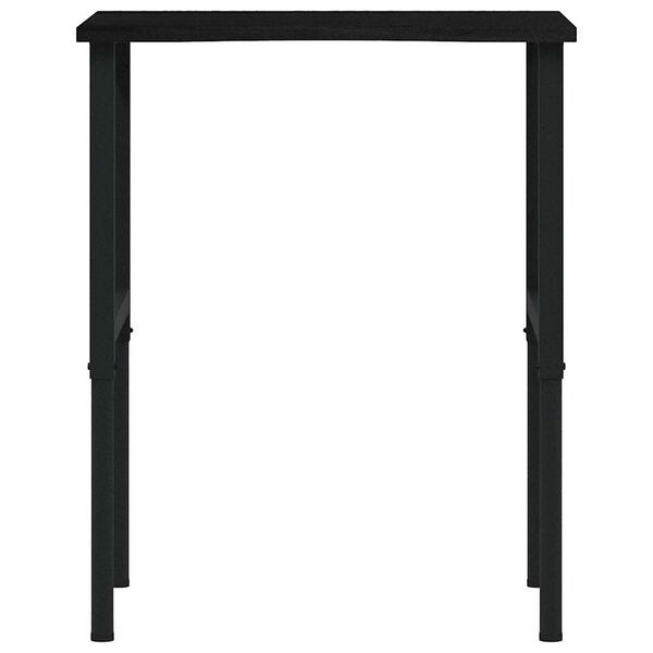 vidaXL Arbetsbänk mörkbrun 80x60x(71,5-98) cm massiv ek