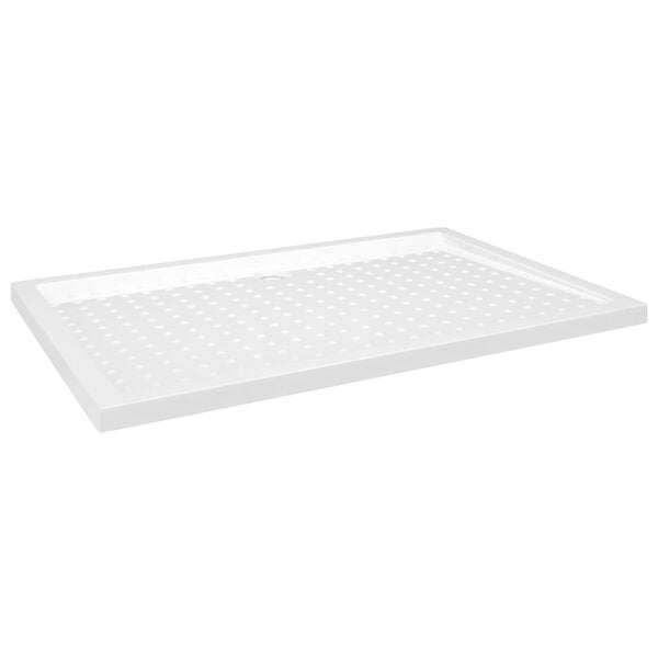 vidaXL Duschkar med prickar vit 80x120x4 cm ABS
