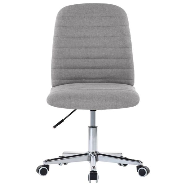 vidaXL Matstolar 6 st ljusgr&aring; tyg