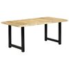 vidaXL Matbord 180x90x76 cm massivt mangotr&auml;