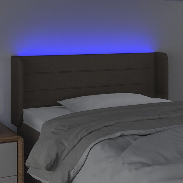 vidaXL S&auml;nggavel LED taupe 103x16x78/88 cm tyg
