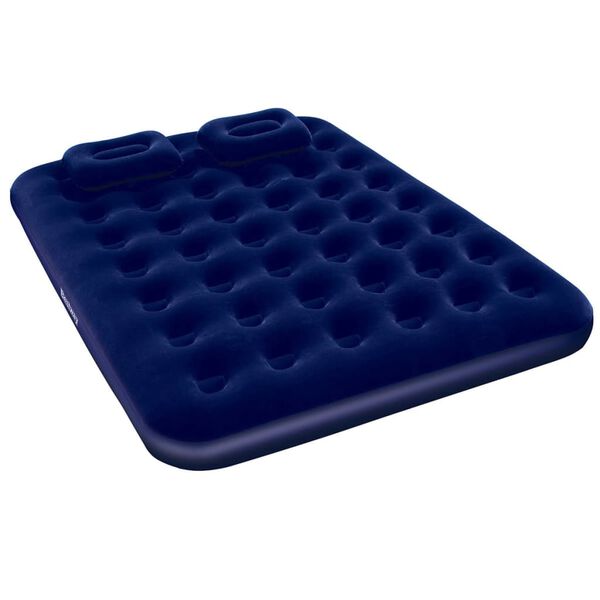 Bestway Luftmadrass med kudde och luftpump 203x152x22 cm 67374