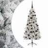 vidaXL Konstgjord julgran med julkulor 120 cm 150 LED-lampor Varmvit