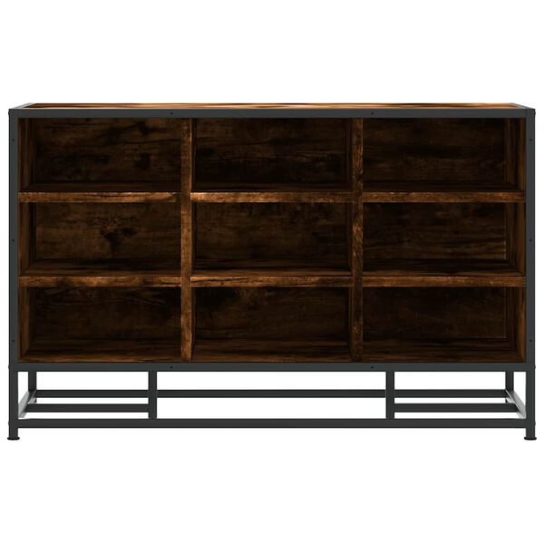 vidaXL Skob&auml;nk r&ouml;kf&auml;rgad ek 84x40x53,5 cm konstruerat tr&auml; och metall