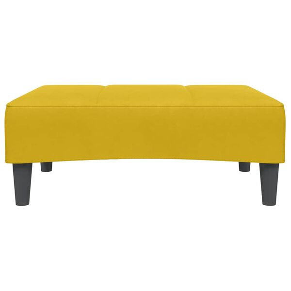 vidaXL Fotpall Gul 77x55x31 cm sammet