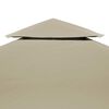 vidaXL Paviljongtak 310 g/m² 3 x 4 m beige