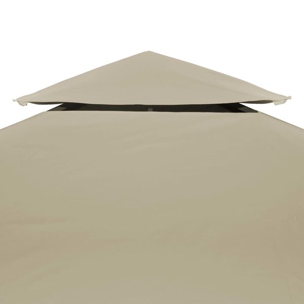 vidaXL Paviljongtak 310 g/m² 3 x 4 m beige