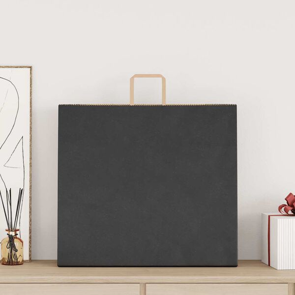 vidaXL Pappersp&aring;sar 250 st med handtag svart 54x15x49 cm