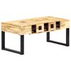 vidaXL Soffbord kassettband 100x52x45 cm massivt mangotr&auml;
