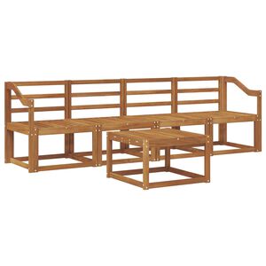 vidaXL Utomhussoffset 5 pcs Naturf&auml;rg