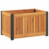 vidaXL Odlingsl&aring;da 45x30x27,5 cm massivt akaciatr&auml; och st&aring;l