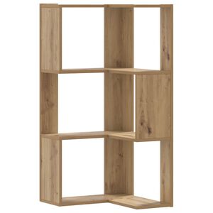 vidaXL Bokhylla h&ouml;rn 3 hyllplan ek 50x50x102 cm konstruerat tr&auml;