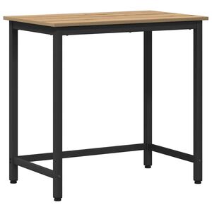 vidaXL bord Artisan Ek Konstruerat tr&auml; och st&aring;l 100 x 50 x 76,5 cm