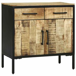 vidaXL Sideboard med l&aring;da 70 x 35 x 70 cm Massivt Mangotr&auml;