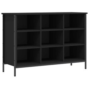 vidaXL Skohylla svart 102x36x60 cm konstruerat tr&auml;