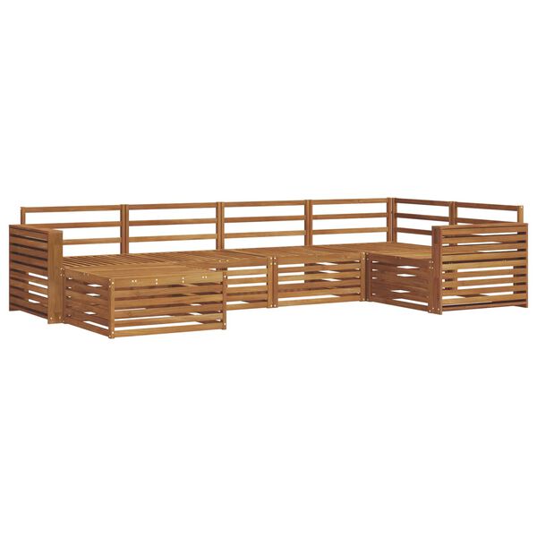 vidaXL Utomhussoffset 6 pcs Naturf&auml;rg