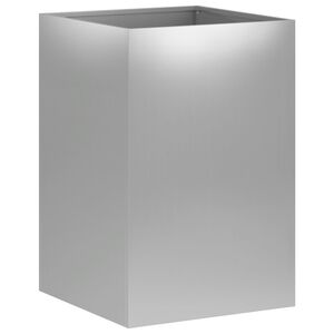 vidaXL Tr&auml;dg&aring;rdsplanterare Silver 40 x 40 x 60 cm Galvaniserat st&aring;l