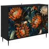 vidaXL Sideboard LOCHEM Svart ek 102 x 33 x 76 cm Konstruerat tr&auml;