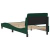 vidaXL Bed Frame "Dover" Dark Green 80x200 cm Velvet