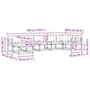 vidaXL Utomhussoffset 7 pcs Naturlig och Ljus Gr&aring; Massivt Akaciatr&auml;