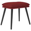 vidaXL Fotpall vinr&ouml;d 45x29,5x35 cm tyg