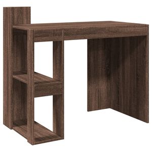 vidaXL Skrivbord brun ek 103,5x56,5x94 cm konstruerat tr&auml;